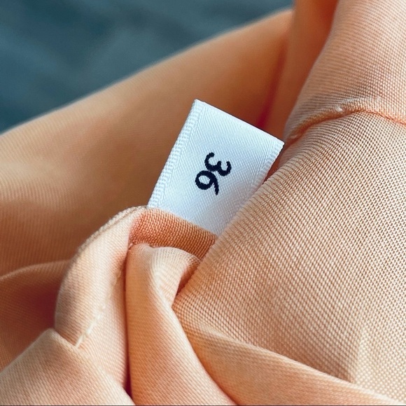 WON HUNDRED shift dress short sleeve melon orange keyhole back modesense - Picture 6 of 7